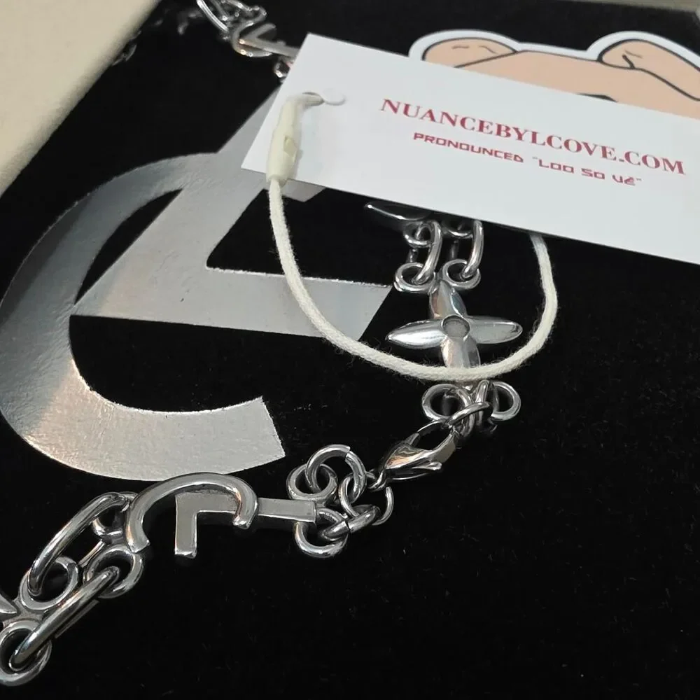 Lcove Legacy Chain Necklace Silver Luxury Streetwear Jewelry